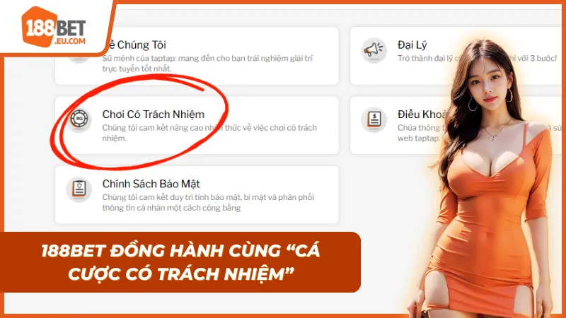 188BET đồng hành cùng người chơi cá cược có trách nhiệm 